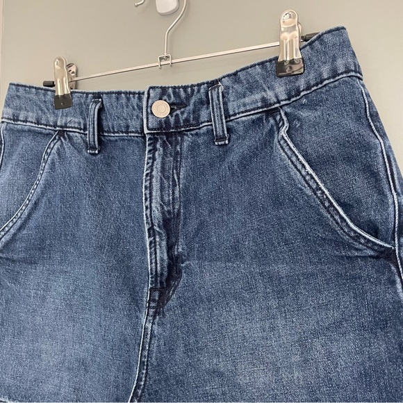 3 for $30 | Gap Denim 3.5" Jean Shorts High Rise Retro Vintage Style Dark Wash - Picture 4 of 12